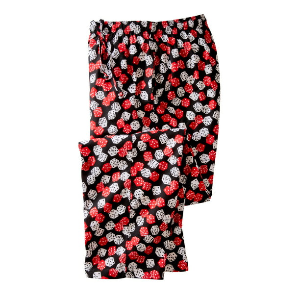 KingSize Men's Big & Tall Novelty Print Flannel Pajama Pants Pajama Bottoms 